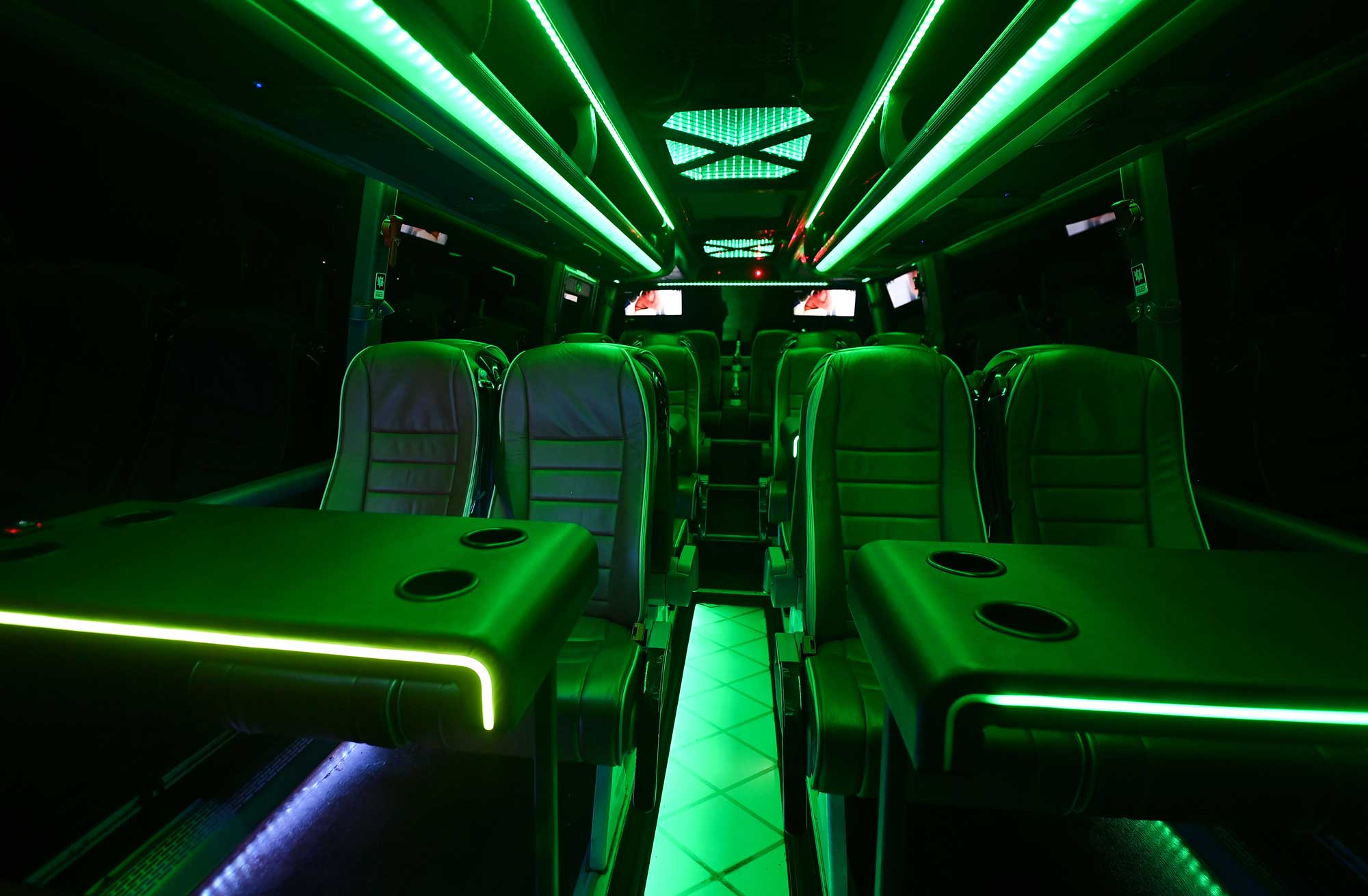 Party bus interior