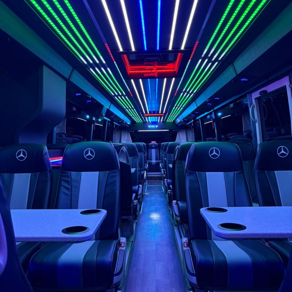 Vip buses new party bus for hire in dublin - internal