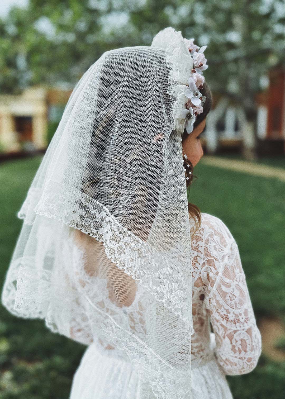 girl in communion dress