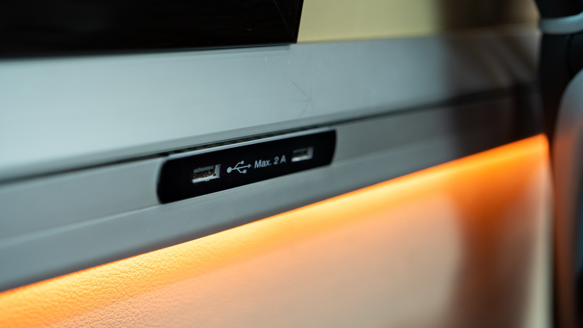 VIP Buses Mercedes Sprinter 9 Seater Minibus usb sockets set into the window rail